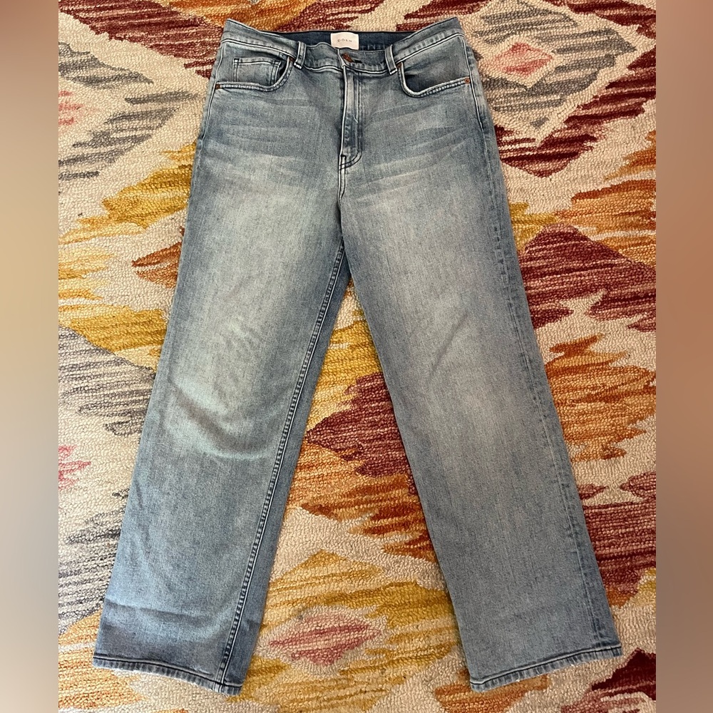 Doen Light Blue Straight Leg Jeans